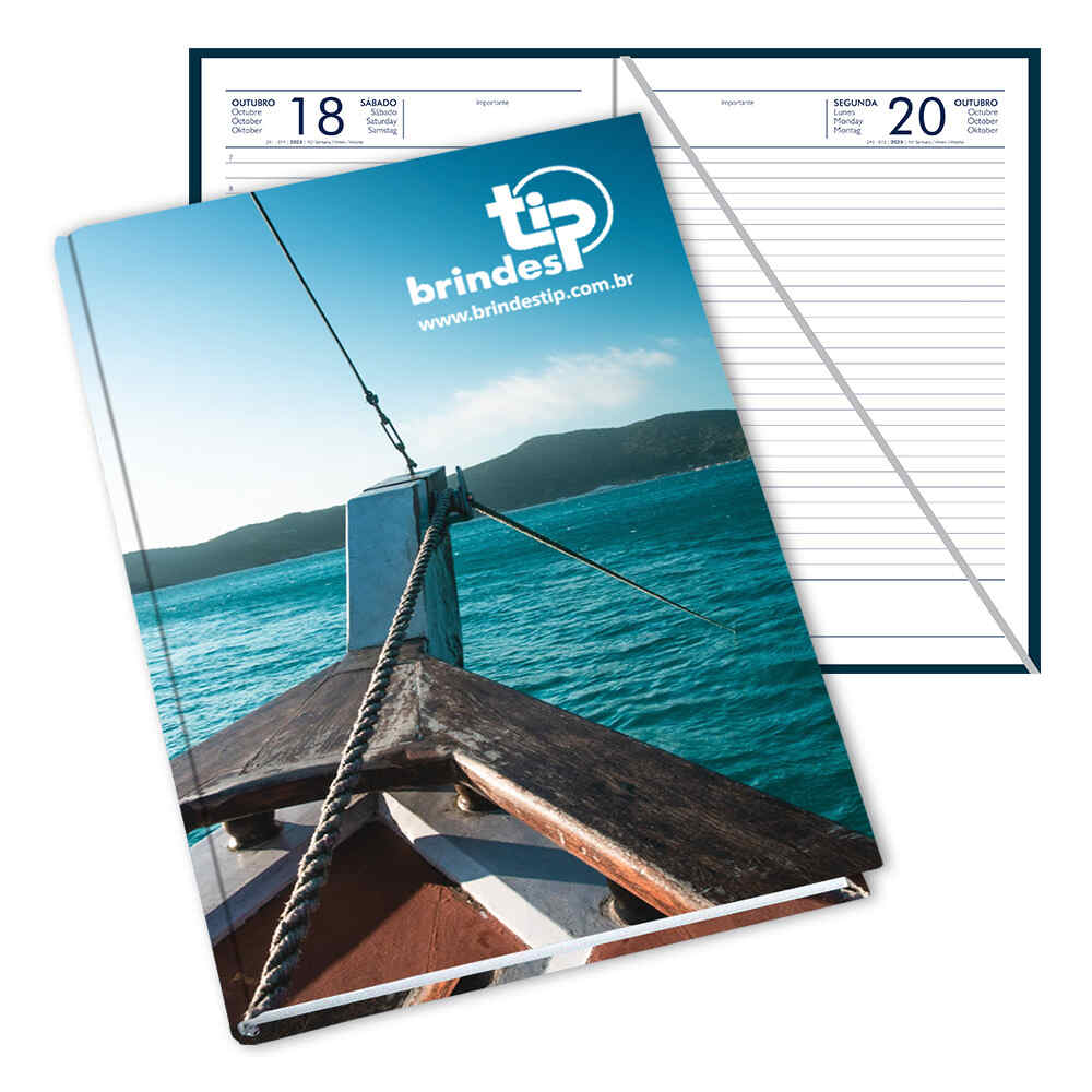 Agenda Personalizada Eurotip, capa Laminada Impressa 021BI